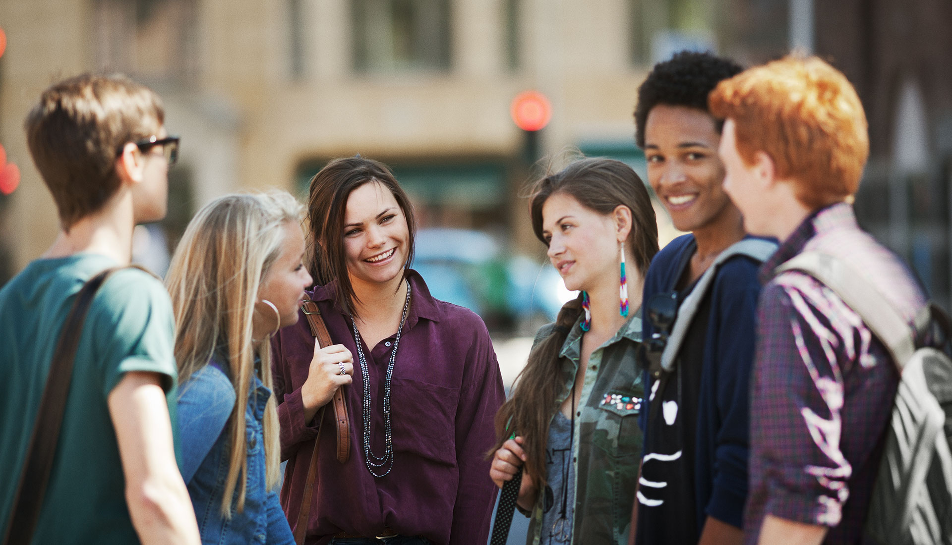 group of teenagers