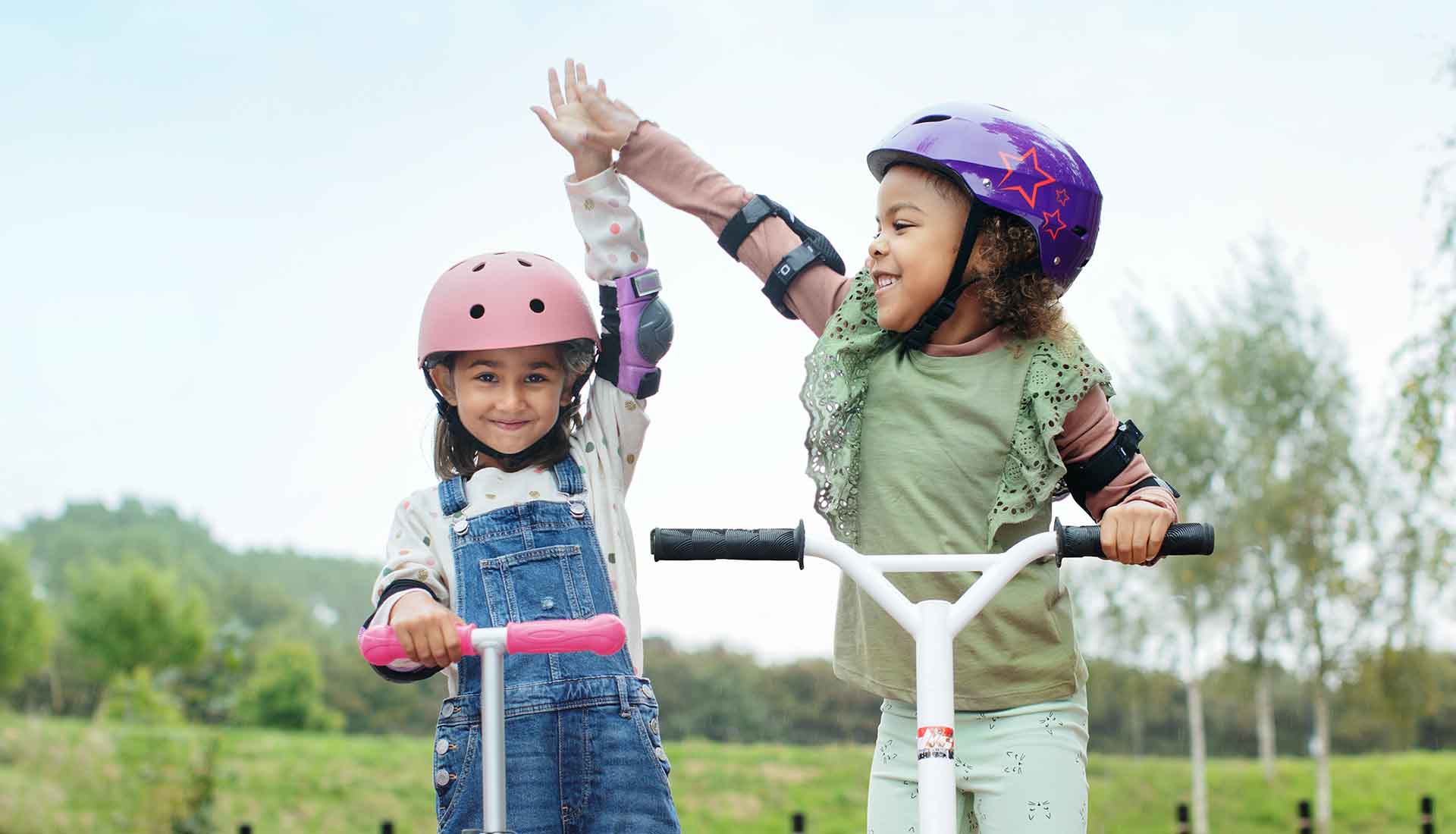 girls on scooters