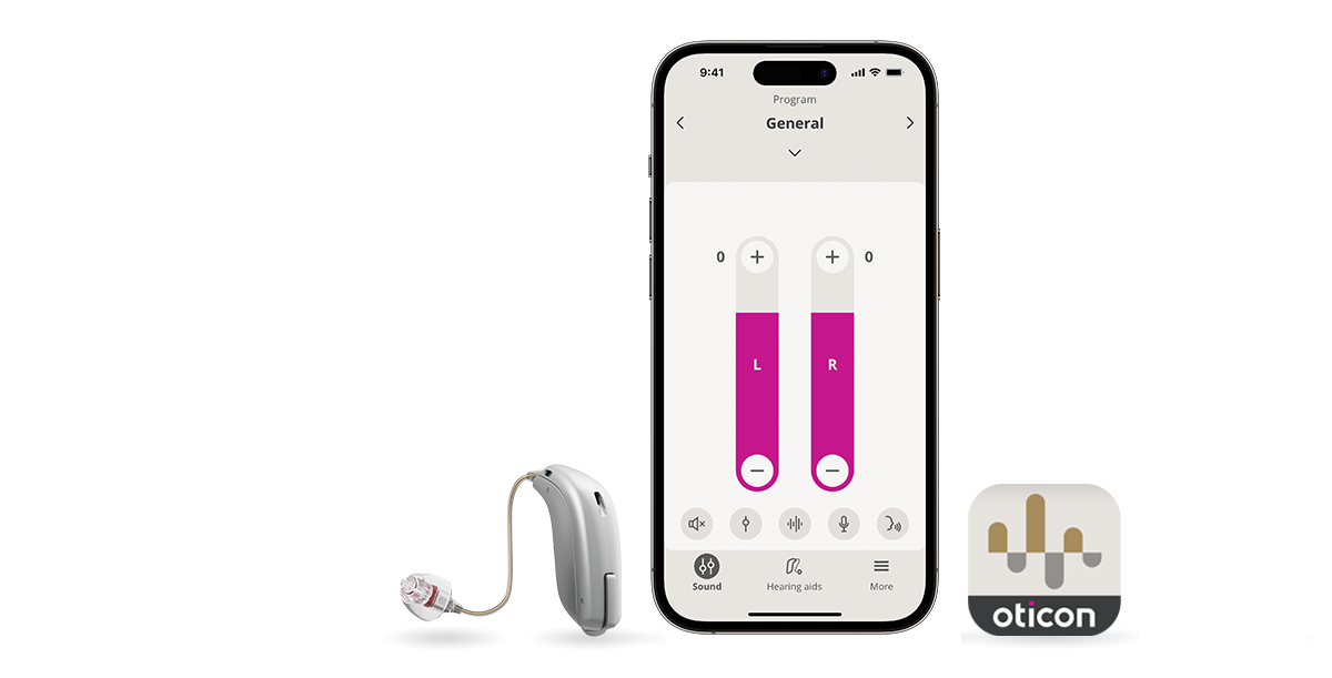 Bluetooth hearing aids connect to ON App