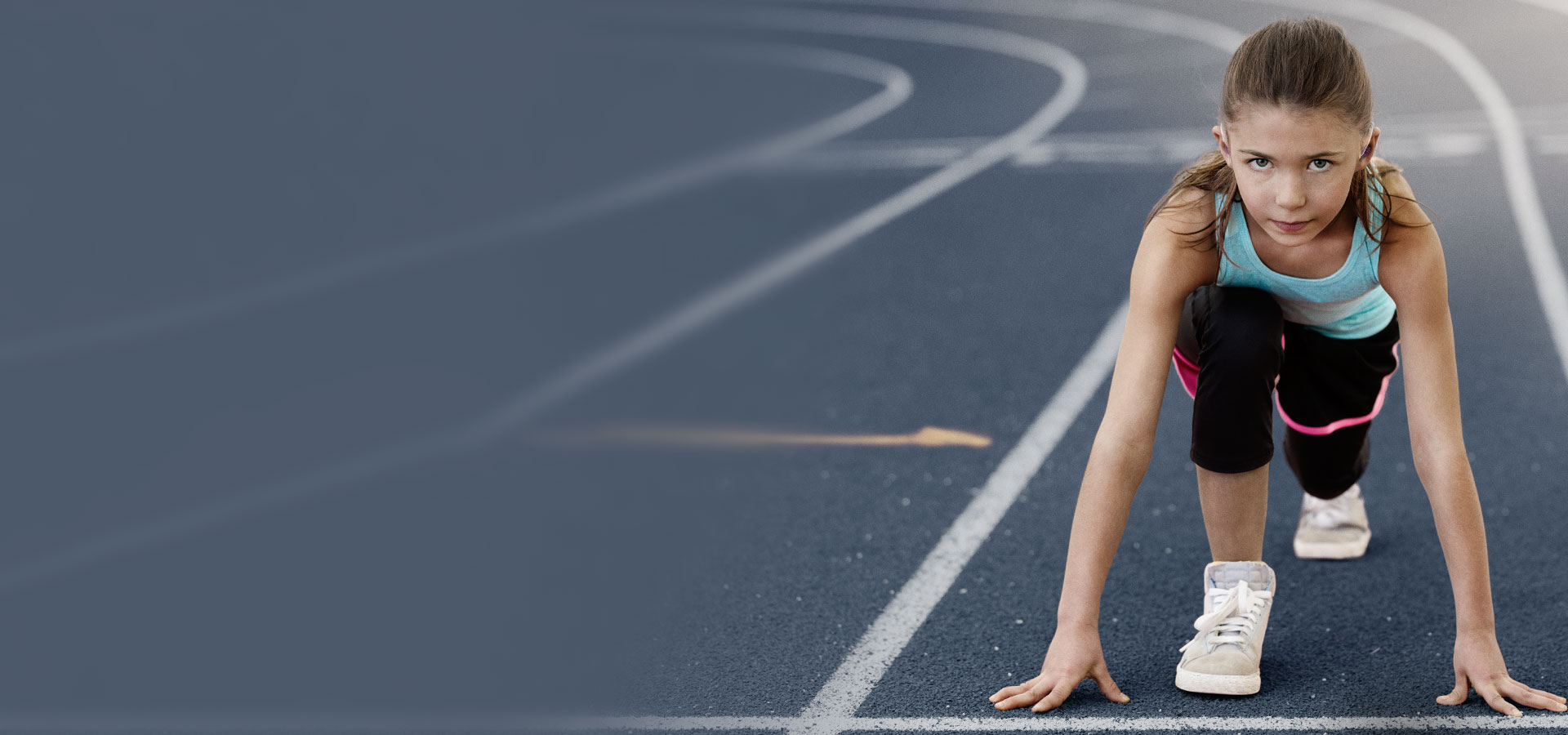 girl on a track